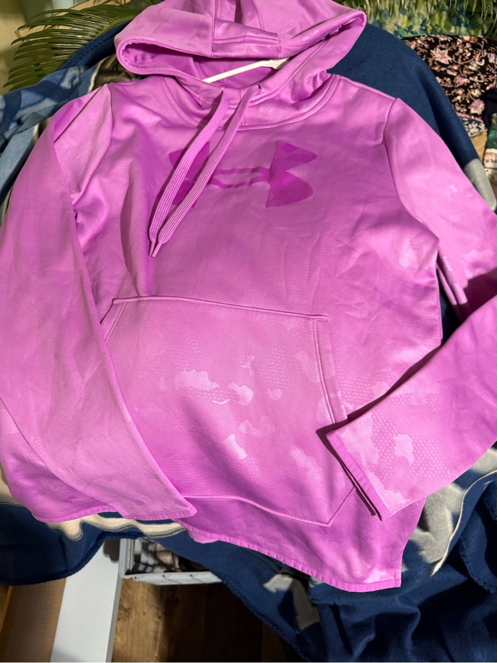 Under Armour Lavender-Pink Fleece Pullover Hoodie